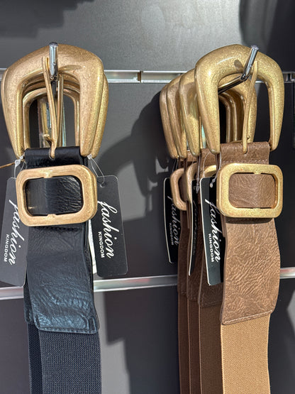 Ceinture grosse boucle or
