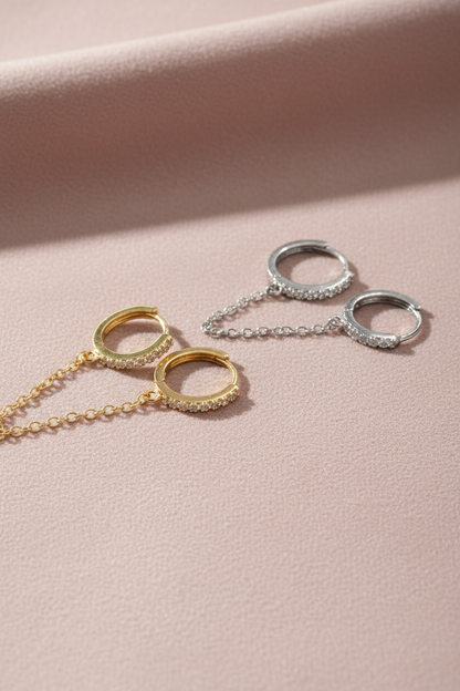 Monoboucle double menotte strass gamme spacy