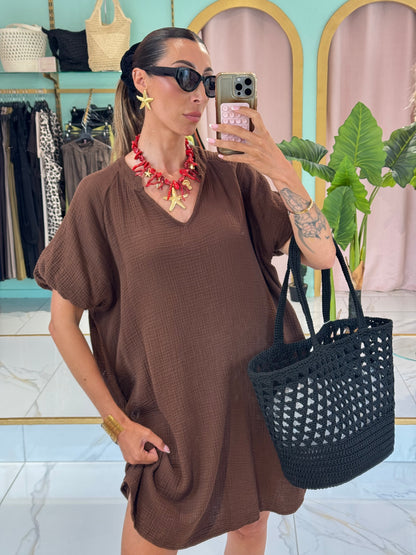 Collier corail 🪸 & etoile de mer - rouge