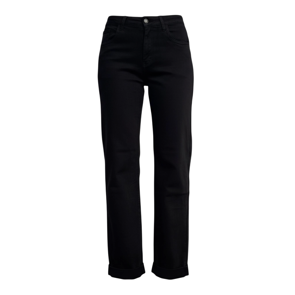 Jean noir coupe regular stretch