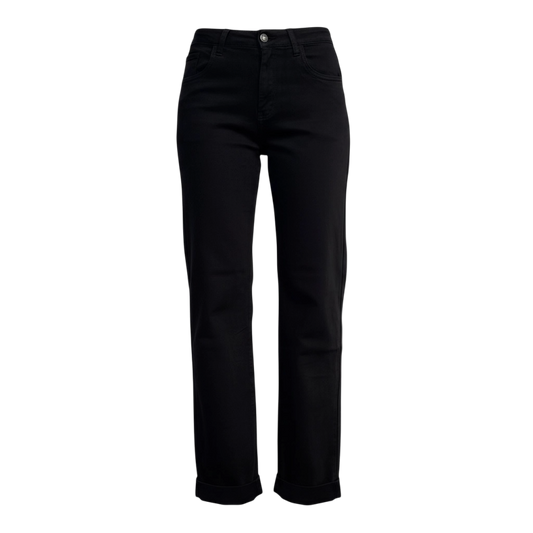Jean noir coupe regular stretch
