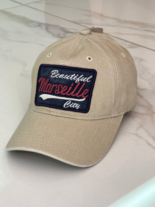 Casquette Marseille beige