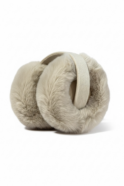 Cache-oreilles confortables et élégants beige