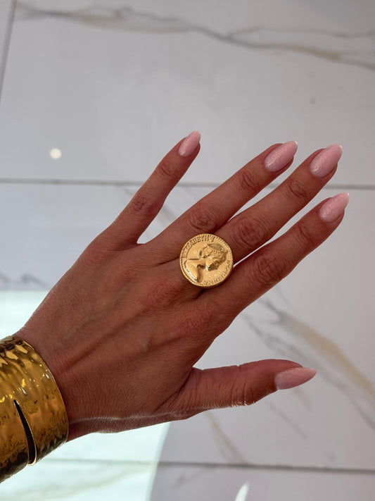 Bague pièce or