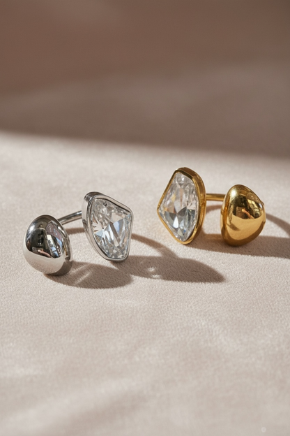 Bague duo pierre de strass Ariana