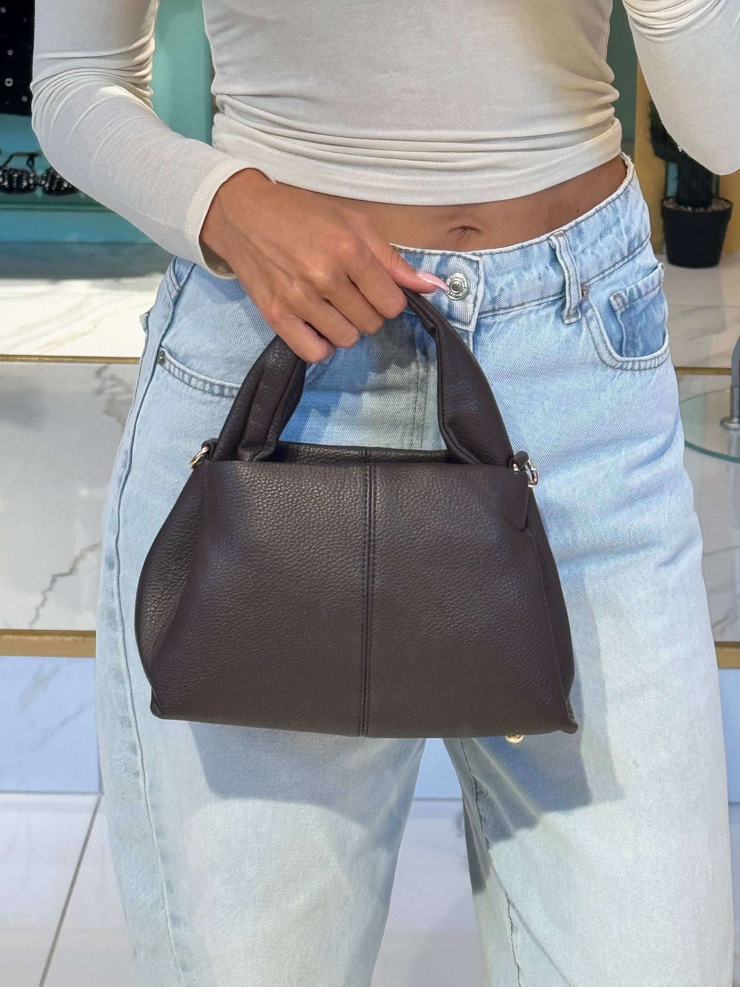 Sac dupe Paula en similicuir grainé