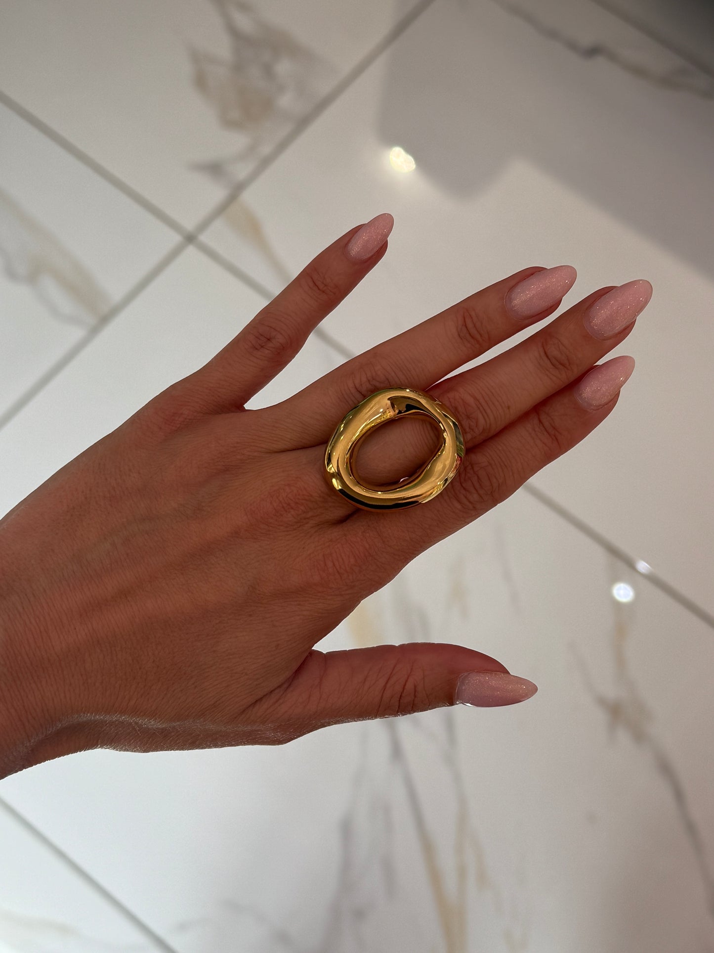 Bague ronde maxi format