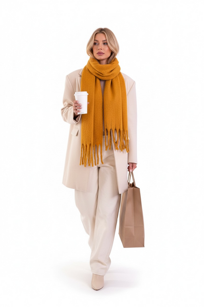 Écharpe moutarde