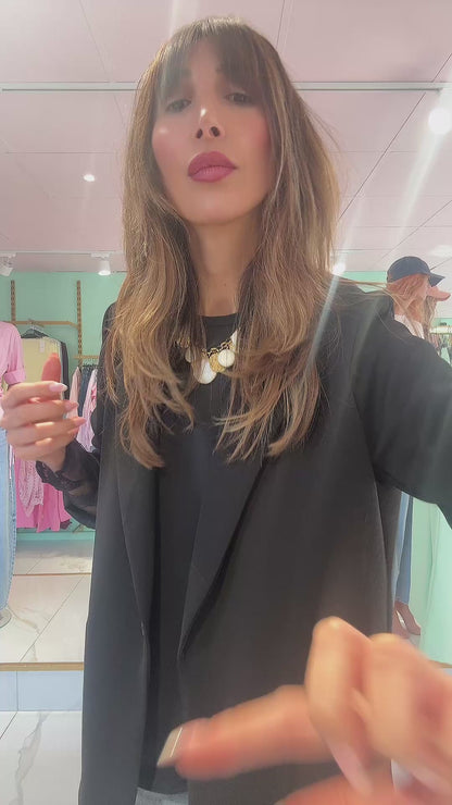 Veste Tailleur Stretch – Streetwear chic - noire