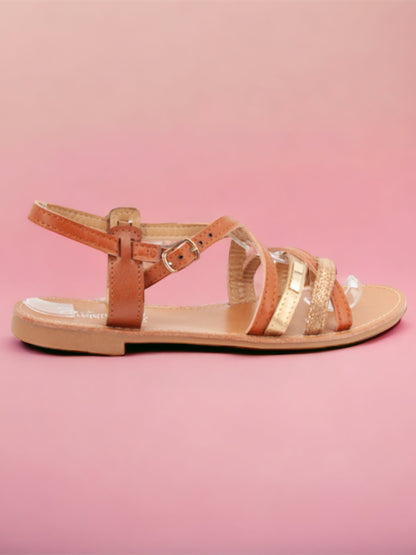 Sandales st stop cuir Camel