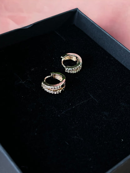 Boucles d’oreilles spacy doubles