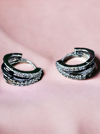Boucles d’oreilles spacy doubles